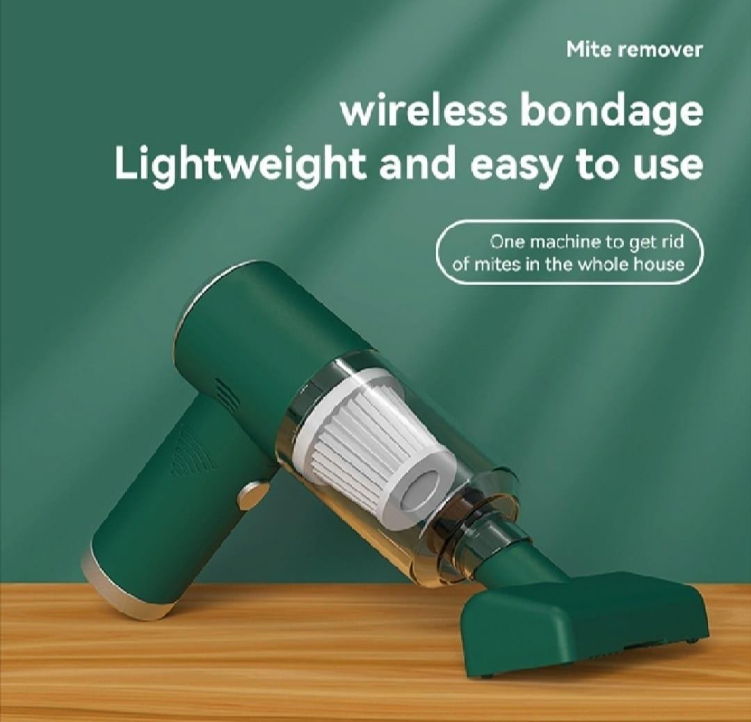 Portable Car Vacuum Green 7 ABS DUST REMOVER